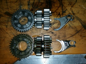 GL1800 4th - 5th Gear Failure (New & Old Parts Shown)