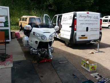 GL1800 Mobile Fork Service, South Wales Wingding July 2014